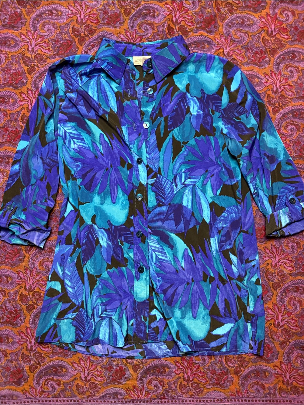 Vintage floral button up